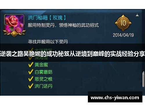 逆袭之路吴艳妮的成功秘笈从逆境到巅峰的实战经验分享 逆袭之路吴艳妮的成功秘笈从逆境到巅峰的实战经验分享